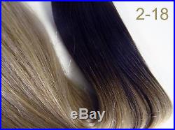 Hair extensions weave weft, Brown to Blonde Ombre, real human remy hair 18, 20