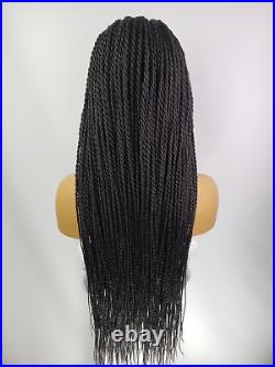 Handmade Cornrow Twist Braided Wig with 13x5 Lace Front