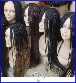 Handmade braided wig / box braids. Chose your color and length. 22 inches long