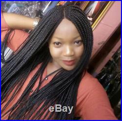 Handmade braided wig / box braids. Chose your color and length. 22 inches long