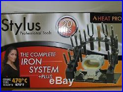 Heat Pro Stylus 20 PCS Professional Iron System With Stove #3006