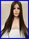 Human Hair Lace Wig, Dark Brown, Transparent Lace Frontal Wig, Long