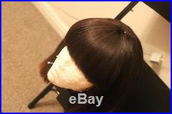 Human Hair Wig. Full Fringe wig. Bob wig. Lace closure wig. Full head wig