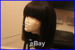 Human Hair Wig. Full Fringe wig. Bob wig. Lace closure wig. Full head wig