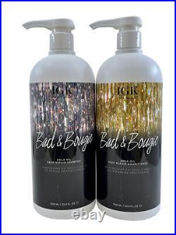 IGK Bad & Bougie Amla Oil Deep Repair Shampoo & Conditioner Set 33.8 OZ Each