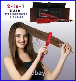 KIPOZI Professional Hair Straighteners Irons Golden Digital LCD Display UK Plug