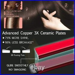 KIPOZI Professional Hair Straighteners Irons Golden Digital LCD Display UK Plug