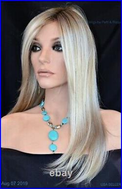 Kaia Palm Springs Blond Lace Front Monofilament Hand Tied Jon Renau Wigs -1