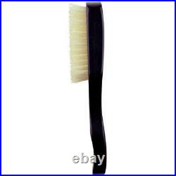 Kent OE1 Finest Men's Club Ebony Wood. Pure White Bristle Hair Brush