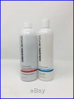 Keratin Complex Natural Smoothing Treatment 16 oz and Clarifying Shampoo 12 oz