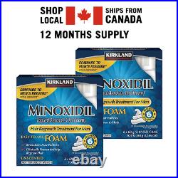 Kirkland Hair Regrowth Treatment 5% Minoxidil Foam Men 1,2,3,6,12 Month Supply