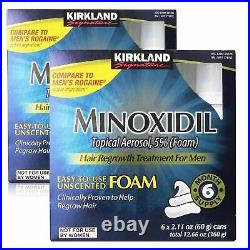 Kirkland Signature Minoxidil 5% Foam Hair Loss Treatment Regrowth