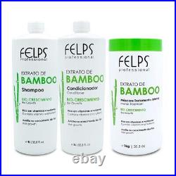 Kit Felps Bamboo Extract Shampoo, Conditioner and Maskh 3x1 L