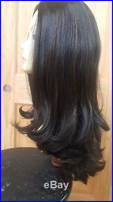 Kosher Wig Malky European Sheitel Human Hair Dark Brown 2/7