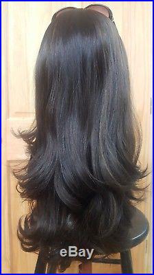 Kosher Wig Malky European Sheitel Human Hair Dark Brown 2/7