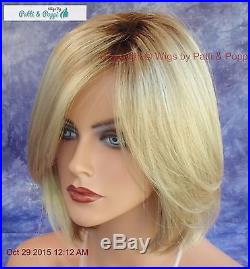 Kristen Renau LACE FRONT WIG 12FS8 HOT SASSY STUNNING ROOTED BLOND BOB