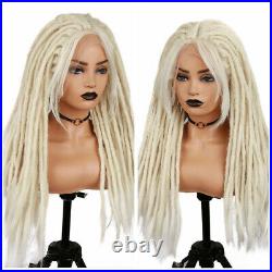 Lace Front Blonde Dreadlock Synthetic Wig Hand-woven braided headgear Women wig