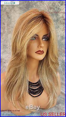 Lace Front Monotop Designer Wig Rooted Blond Blond Bombshell Turn Heads 590