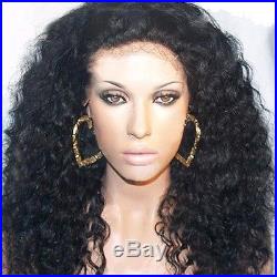 Lace Front Wig Lace Wig 100% Indian Remy Human Hair Curly Wave Weave Full Wigs