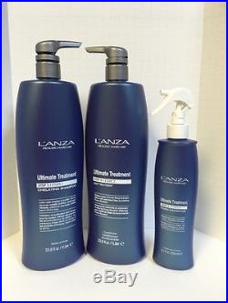 Lanza Ultimate Treatment Shampoo, Deep Treatment, Protector 33.8oz Liters TRIO