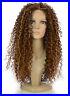 Long Thick Spiral Afro Curl Wig Lace Front Queen B Wig Blonde & Brunette