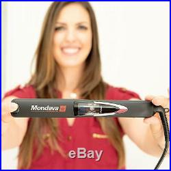 MONDAVA PROFESSIONAL Ceramic Tourmaline Flat Iron Hair Straightener and Curler
