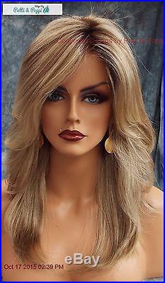Mackenzie Lace Front Part Designer Wig ELEGANT SHARP ROOTED BLONDE RH1488RT8