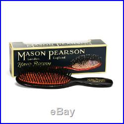 Mason Pearson Brush POCKET PURE BRISTLE B4 Dark Ruby/Black RRP$165