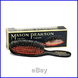 Mason Pearson POCKET Brush BN4 BRISTLE & NYLON Dark Ruby/Black Brush RRP $145