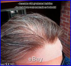 Men Human Hair Custom HairPiece Design State License Cosmetologist No Hair Cut