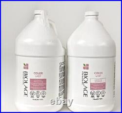 NEW (2 Gallon Set) Biolage Color Last Shampoo &Conditioner FREE PUMPS/SHIPPING