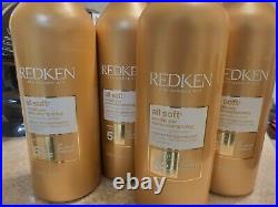NEW 4x! Redken All Soft Conditioner for Dry Brittle Hair 33.8 oz 4x