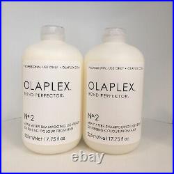 NEW Olaplex No 2 Bond Perfector 17.75 oz / 525 ml Set OF 2 Professional Use Only