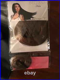 NEW SEALED Bellami hair extensions PICCOLINA Ash Brown #8 18120 g Case & Hanger