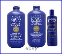 NISIM NewHair Biofactors Normal To Dry 2 SHAMPOO 1 LITRE and Conditioner COMBO