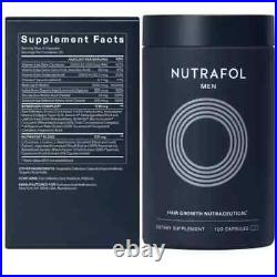 NUTRAFOL Men's Hair Growth Supplement 3 Boxes/Total 360 Capsules Exp 10/2026