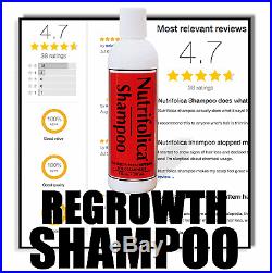 NUTRIFOLICA REGROWTH SHAMPOO restore hair line grow loss no Minoxidil sideeffect