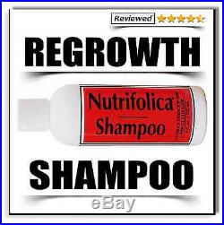 NUTRIFOLICA REGROWTH SHAMPOO restore hair line grow loss no Minoxidil sideeffect
