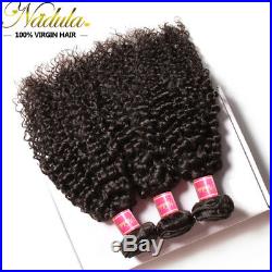 Nadula Malaysian Curly Human Hair 1/3 Bundles 100% Unprocessed Virgin Hair Weave