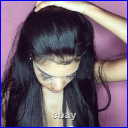 Natural Brazilian Virgin Full Lace Human Hair Wigs Glueless Lace Front Wig Silky