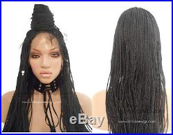 Nefertiti Long Fully Hand Micro Braided Lace Front Wig Poetic Justice Box Braids