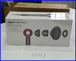 Neuer Dyson Überschall-Haartrockner Brand New In Box Iron & Fuchsia HD03