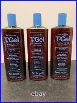 Neutrogena T/Gel Therapeutic Shampoo (16 oz.) Original Formula 3 Pack NEW