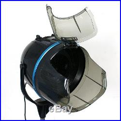 New Adjustable Stand Up Hood Floor Hair Bonnet Dryer Rolling Base Salon Wheels
