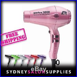 New PARLUX 3800 PINK Hair Dryer Ceramic & Ionic Super Compact Hairdryer
