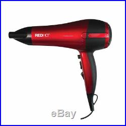New Red Hot Professional Style Hair Dryer 2200W Nozzle Concentrator Hairdryer UK