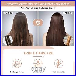Nicebay Hair Straightener Brush, Negative Ion Hair Straightener Comb for Women