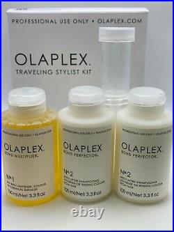OLAPLEX TRAVELING STYLIST KIT 3pc kit (#1 one bottle #2 two bottles)