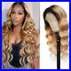 Ombre Blonde Lace Front Wig Human Hair Body Wave Lace Front Wigs for Women 1B/27