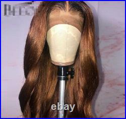 Ombre Colored 136 T Lace Front Wigs Brazilian Remy Body Wave Human Hair Wigs
